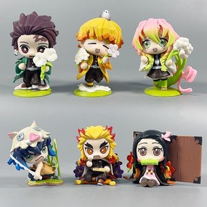 HESPER 6-9 CM 6 pièces/ensemble Nouvelle collection de figurines d'action en PVC Nezuko Tanjirou <span class=keywords><strong>Demon</strong></span> <span class=keywords><strong>Slayer</strong></span>, personnage de dessin animé - Product Image 2