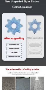 Noyau de moteur de sieste hydraulique électrique, petite machine d'enlèvement de marquage d'asphalte à poussée manuelle, <span class=keywords><strong>scarificateur</strong></span> de béton - Product Image 6