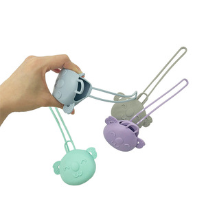 Mignon Koala Silicone Porte-Sucette Cas Conteneur Pour <span class=keywords><strong>Sac</strong></span> À <span class=keywords><strong>Langer</strong></span> Portable Silicone Mamelon Sucette Cas et Sucettes Ensemble - Product Image 3