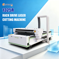 Machine de découpe et de gravure laser CO2 haute puissance 150W 300W 600W 1325 CCD pour acrylique, MDF, contreplaqué et crémaillère