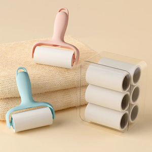 Mini Portable Lint Roller Tear Off Roll Clothes Pet Hair Remover Cleaning Tape <b>Dust</b> <b>Brush</b> For Clothing Use - Product Image 3