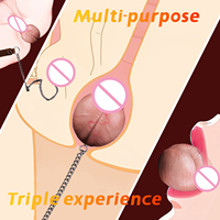 ORALSX Penisförmiger Ei-Vaginalball Analkette mit Kette Paar Vaginal-Anal-Sexspielzeug Analplug Sexspielzeug für Frauen Männer