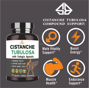 OEM - Cápsulas para Mejorar la Salud del Corazón Masculino, Energía y Vitalidad, Compuesto Natural de Cistanche Tubulosa con Pimienta Negra, 60 Cápsulas - Product Image 3