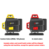 Niveau laser 4D 16 lignes à faisceau vert avec batterie rechargeable pour l'installation d'armoires - Prix usine