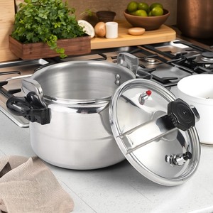 China Factory Household <strong>Cooker</strong> Multi-functions Safety Aluminum <strong>Pressure</strong> <strong>Cooker</strong> Polished Aluminum <strong>Pressure</strong> <strong>Cooker</strong> 3-7 Liters - Product Image 1