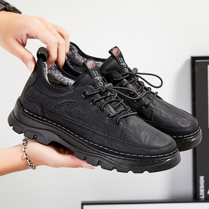 Lightweight Breathable Mesh Cloth Men's Casual Sneakers Comfortable Soft Shock Elevator Lazy Shoes Platform Lace-up - Product Image 2