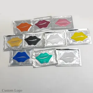 2023 Anti Aging Anti Wrinkle mascara de labios Moisturizing 24K Gold Collagen lip mask hydrogel sleep lip patch