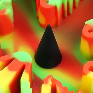 Cenicero Portátil de Silicona Resistente al Calor con Diseño de Hoja, Personalizado con Logotipo, para Coche y Hogar, Bandeja Decorativa para Cigarrillos - Product Image 5