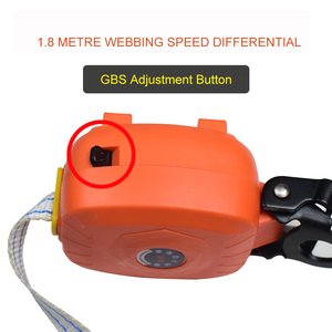 Differenziale di velocità della cintura di <span class=keywords><strong>sicurezza</strong></span> 1.8m prevenzione caduta <span class=keywords><strong>lavoro</strong></span> in altezza discesa autobloccante velocità differenziale doppi ganci grandi - Product Image 2