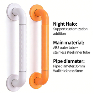 Badezimmer-Handicap-Haltegriff aus <span class=keywords><strong>Nylon</strong></span> für Senioren und Menschen mit Behinderung Sicherheits-Toiletten-Linearhandlauf und Haltegriff - Product Image 2