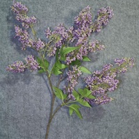 Fleur artificielle de Nandina Acacia, fruit en soie et plastique, faite à la main, style rétro, pour arrangement floral de mariage, décoration de salon et de table à manger