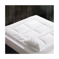 Surmatelas d'hôtel sur mesure, pliable, en coton, garnissage duvet et plumes, ferme et moelleux, pour hôtel et maison