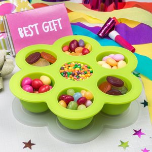 BHD 7 porzioni 2.5oz Pop-Out BPA Free Silicone Baby <span class=keywords><strong>latte</strong></span> materno <span class=keywords><strong>e</strong></span> contenitore per alimenti vassoio congelatore con coperchio rigido a Clip - Product Image 5