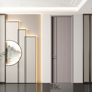 Puerta empotrada resistente al agua de madera maciza estilo coctelera moderna para dormitorio baño sala de estar cocina Hotel Villa Hospital Hall - Product Image 5