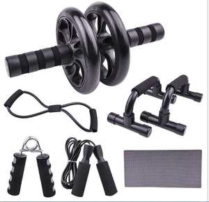Kit de Rodillos para Abdominales Skyhope-K de Alta Calidad, 5 Piezas, Acero y <span class=keywords><strong>ABS</strong></span>, para Ejercicios en Casa y Gimnasio - Product Image 5