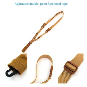 Sangle de fusil tactique réglable robuste avec conception élastique, en coton durable, accessoire extérieur pour les passionnés de chasse - Product Image 3