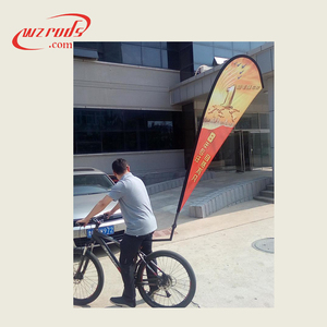 Weihai Wisezone, Nuevo Artículo en Promoción, Pancarta Móvil para Bicicleta, Bandera de Playa para Publicidad en <span class=keywords><strong>Bicicletas</strong></span> 2021 - Product Image 2