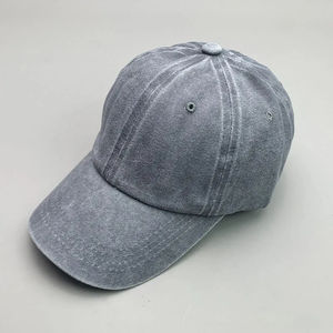 Classique couleur unie mode 6 panneaux casquette Denim coton Baseball chapeau réglable 100% coton casquette de Baseball - Product Image 4