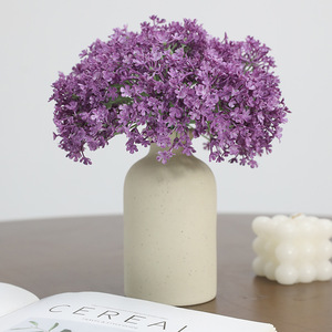 Bouquet de fleurs artificielles « Starry Sky » en silicone rose, caoutchouc souple, haute simulation, pour la décoration de la maison et les mariages - Product Image 2