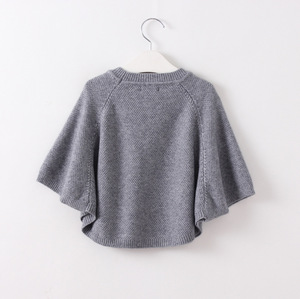 Children's Custom Plain <b>Used</b> <b>Cashmere</b> Cape <b>Sweaters</b> of Wholesale Clothing - Product Image 3