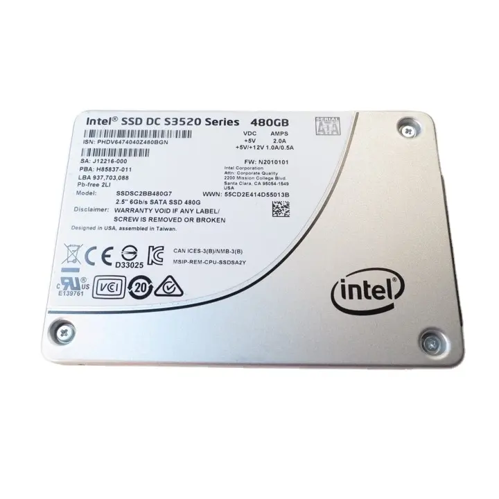 Wholesale factory price original intel 480gb ssd hard disk