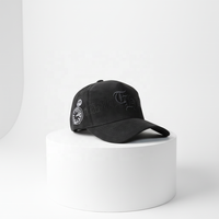 Casquettes de baseball sportives de luxe en gros à 5 panneaux personnalisées avec cadre en A, en daim, ornées de strass, avec carte NFC pour hommes