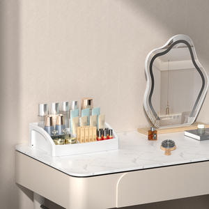 Tiroirs de bureau en plastique transparent multifonctionnels à 4 niveaux, organiseur de maquillage, boîte de rangement pour cosmétiques et bijoux - Product Image 5