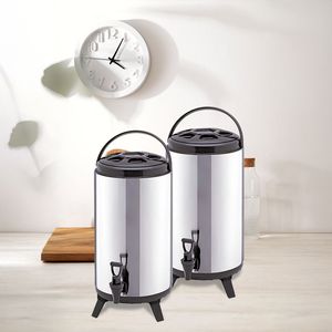 DB 2X aislado 10L portátil Brew Pot aislado frío/calor café té y cerveza barril con dispensador utensilios de cocina al aire libre - Product Image 5