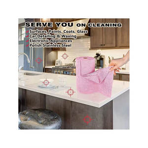Lingettes roses de qualité supérieure, sans peluches, en rouleau, lot économique, serviettes de cuisine réutilisables, 20 pièces, chiffon de nettoyage en microfibre, chiffon pour lunettes - Product Image 4