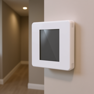Thermostat programmable pour systèmes de climatisation domestiques avec écran LED et boutons tactiles, pompe à chaleur blanche écoénergétique - Product Image 2