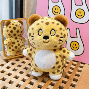 Nouvelles peluches Money Leopard Cat Little Monster Hedgehog Chef, rembourrage en coton PP - Unisexe <span class=keywords><strong>pour</strong></span> 0-24 <span class=keywords><strong>mois</strong></span>, vente en gros transfrontalière - Product Image 2