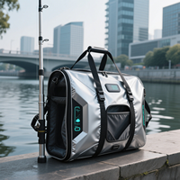 Sac de rangement de matériel de pêche en nylon multifonctionnel de grande capacité personnalisé sacs à fermeture éclair étanche à usage spécial