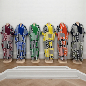 Ingrosso nuovo elegante abito alla moda a manica corta da donna con scollo a V - Product Image 3