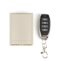 Interrupteur d'ouverture de porte sans fil RF 433 MHz Century Aoke DC12V 4 voies 10A Code d'apprentissage universel Récepteur de relais Télécommande