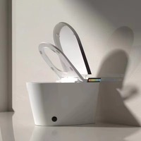 WC intelligent monobloc populaire avec bidet intégré, fonction aromatique, télécommande vocale, siphon P/S, équipement sanitaire domestique