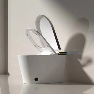 Led màu thông minh một mảnh nhà vệ sinh CHẬU VỆ SINH được xây dựng trong hương thơm bằng giọng nói điều khiển từ xa S-trap thoát nước nhà phòng tắm thiết bị vệ sinh - Product Image 5