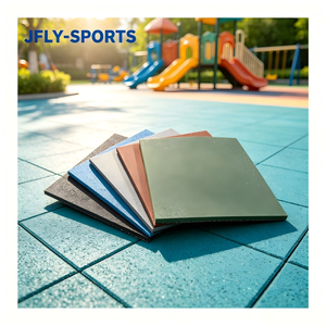 Baldosas de caucho entrelazadas EPDM antideslizantes y con cancelación de ruido para exteriores, tapete de gimnasio duradero para uso residencial en exteriores. - Product Image 1