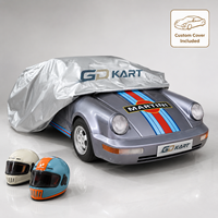Kart à pédales électrique pour adultes, style GT3RS, avec housse Oxford anti-UV sur mesure incluse