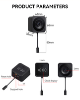 Caméra de fenêtre sans fil double bande 2,4G/5G 8MP avec réseau magnétique sécurisé IPC et vision nocturne infrarouge