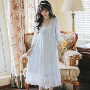 Camicia <span class=keywords><strong>da</strong></span> <span class=keywords><strong>notte</strong></span> all'ingrosso lunga <span class=keywords><strong>da</strong></span> <span class=keywords><strong>donna</strong></span> a manica lunga camicia <span class=keywords><strong>da</strong></span> <span class=keywords><strong>notte</strong></span> lunga lunga camicia <span class=keywords><strong>da</strong></span> <span class=keywords><strong>notte</strong></span> morbidi pigiami di pizzo Sexy principessa - Product Image 3