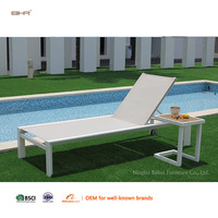 Chaises longues en aluminium BHR, chaises longues de piscine, chaises longues de jardin, chaises longues de terrasse, chaises longues inclinables, chaises longues réglables, coussins pour chaises longues, hôtel