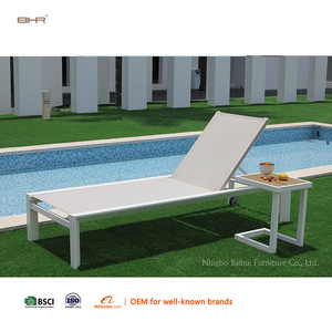 BHR Sun Loungers Aluminium Pool Lounge <strong>Garden</strong> Sun Bed Sun Deck <strong>Chair</strong> Lazy <strong>Chair</strong> <strong>Recliner</strong> Adjustable Chaise Lounge <strong>Cushions</strong> - Product Image 3