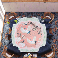 Tapis de jeu de mahjong et de poker en microfibre imprimée, moderne, luxueux, coloré, antidérapant, tailles personnalisées, vente en gros