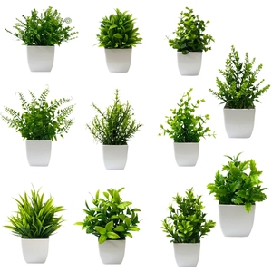 LE-311 Kleine Kunstplant in <span class=keywords><strong>Pot</strong></span>, Minimalistische Kunstplant met Witte <span class=keywords><strong>Pot</strong></span> voor Scandinavische & Boho Huisdecoratie - Product Image 5