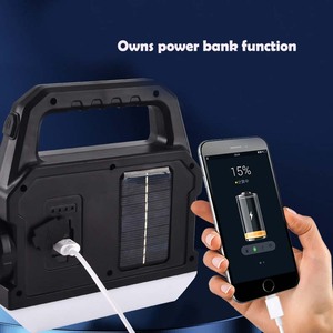 Nhà Máy ABS cơ thể <span class=keywords><strong>New</strong></span> COB Led Ngoài Trời USB sạc năng lượng mặt trời cắm trại Lều đèn pin mạnh mẽ & Sáng Ngọn đuốc cho cắm trại - Product Image 4