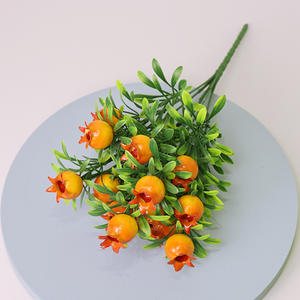 ช่อดอกไม้ผลไม้และผักจำลอง 7 ช่อ 14 ผล - แตงโม สตรอว์เบอร์รี เลมอน มะเขือเทศ แครอท อะโวคาโด ที่เหมือนจริง - Product Image 5