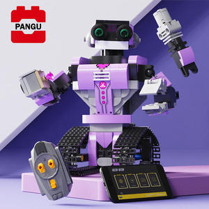 Robot de Control Remoto Eléctrico con Voz, Color Morado, UOBOT, Bloques de Construcción de Plástico para Armar - Product Image 1