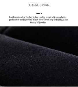 Роскошная черная квадратная шкатулка для украшений с LED-подсветкой и логотипом под заказ (OEM) для кулонов и ожерелий, на День святого Валентина, модель <span class=keywords><strong>2026</strong></span> года - Product Image 5