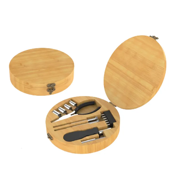 Bamboo Round Case Tool Set 15pcs