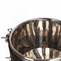 Cuve de Fermentation Conique Mobile en Acier Inoxydable de Qualité Alimentaire 30L 55L 75L à Double Enveloppe